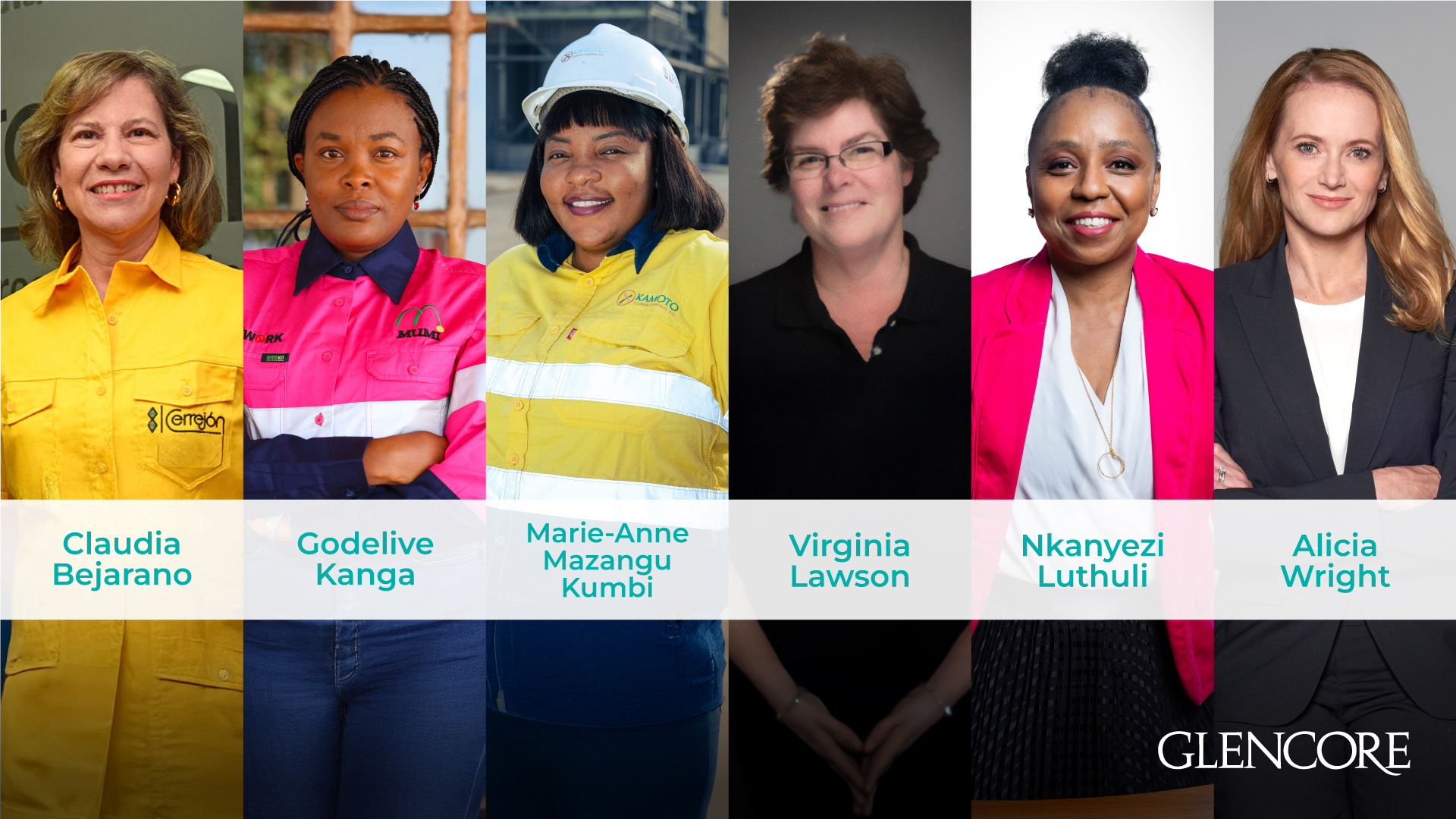 Congratulations to this year’s Glencore Women in Mining 100 finalists